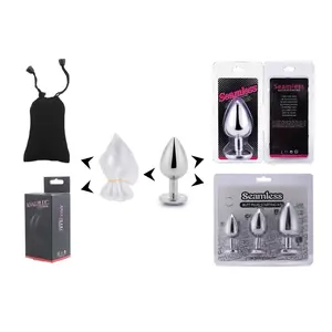 Mehrfarbiger Schmuck-Analplug für Frauen, Sexspielzeug, Erweiterbarer Metall-Analplug, Anal-Toy für Paare, 3-teiliges Set für Frauen - Product Image 6