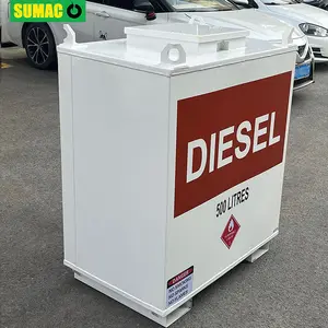 SUMAC Réservoir de stockage de carburant en acier au carbone à double paroi de haute qualité 500L 6000 litres essence essence diesel
