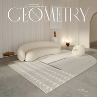 Tapis antidérapant plancher Style nordique tapis et tapis salon Style Simple Meowth tapis en peluche salon grand