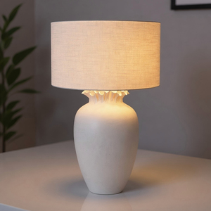 Lámpara de Mesa LED de Cerámica Moderna y Sencilla, Diseño Ecológico, Pantalla Multicolor para Dormitorios, Salas de Estar y Comedores - Product Image 1