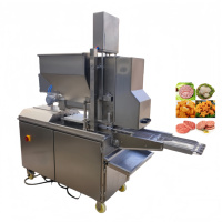 Machine automatique de moulage de galettes de bœuf pour hamburgers avec mécanisme d'alimentation à piston et options de tension multiples