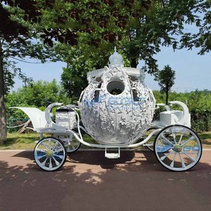 Charrette de Mariage de Luxe de Style Européen, Chariot Électrique de Type Citrouille pour Visites Touristiques, Calèche Sans Chevaux de Haute Qualité à Vendre - Product Image 3