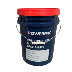 Seau plastique rond et bleu de 20 l, couvercle et poignée imprimés, <span class=keywords><strong>tambour</strong></span> vide de haute qualité, livraison gratuite - Product Image 1