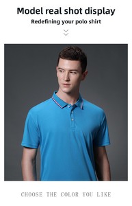 Polo da Uomo di Alta Qualità con Logo Personalizzato Ricamato, Tessuto Lavorato a Maglia con Motivo Stampato per Uomini e Donne - Product Image 6
