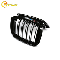 Calandre avant noire brillante avec grilles tricolores pour BMW X3 G01 X4 G02 X3M F97 X4M F98, double lamelles