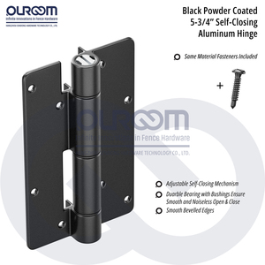 مفصل ألومنيوم ذاتي الإغلاق للبوابات المصنوعة من الألومنيوم أو الحديد - Product Image 2