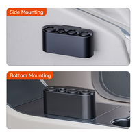 Nouveau 4-Slot Dashboard Console Storage Organizer Multi-Size ABS Car Coin Holder Box avec Ruban Adhésif Insert Mount Popular Style