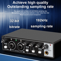 Carte Son Externe Professionnelle USB pour Ordinateur, Enregistrement Live, Chant et Guitare Studio