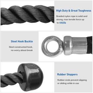 Vente chaude Livraison d'échantillon Lat Pull Down <span class=keywords><strong>Corde</strong></span> unique <span class=keywords><strong>pour</strong></span> accessoires de fitness - Product Image 4