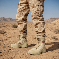 Bottes Tactiques de Combat et d'Entraînement Ultralégères en Tissu Oxford Camouflage, Durables et Respirantes