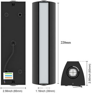 Lámpara de Pared LED Impermeable para Exteriores, Estilo Simple, Apliques de Pared de Doble Cabezal, para Hogar, Patio, Terraza, Balcón, Jardín, Porche - Product Image 6