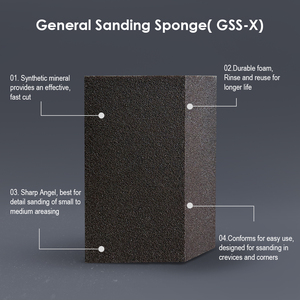 Bloc de ponçage en éponge CHOPAND, éponge de ponçage 60-80 100-150 220-400 grains, tampon de polissage pour le bois - Product Image 6
