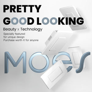 <span class=keywords><strong>MOES</strong></span>-Interrupteur tactile mural intelligent WiFi <span class=keywords><strong>Tuya</strong></span> US, avec télécommande 3 voies, en verre, fonctionne avec Alexa google - Product Image 6