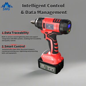 Chave de Impacto Sem Fio Profissional SMG com Motor Sem Escovas de Íon de Lítio, Display Digital, Alto Torque 100-350Nm, Industrial DIY 3/4 Polegadas - Product Image 4