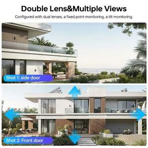 กล้องเลนส์ซูมแบบไร้สาย HiEasy 4G แผงโซลาร์เซลล์เลนส์คู่ซูมความปลอดภัย PTZ Ai ซิมการ์ดกล้องกลางแจ้ง - Product Image 5