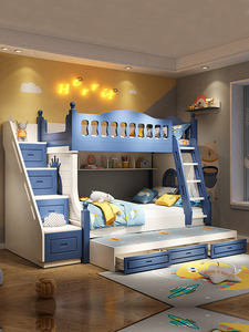 Nuovo Letto a Castello in Legno Multifunzionale per Bambini con Contenitore e Scivolo, Arredamento per Cameretta Bambini e Ragazzi - Product Image 4