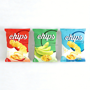 Sachet personnalisé en aluminium thermoscellable pour chips, sachet Mylar pour chips de banane, emballage alimentaire, pochette oreiller pour chips et aliments - Product Image 2