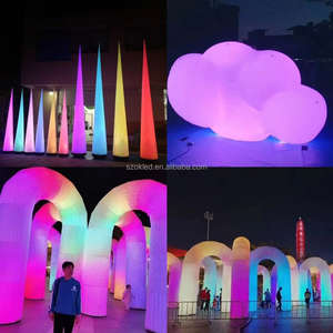 Éclairage extérieur festival publicité gonflables led arc-en-ciel gonflable événement boîte de nuit arc-en-ciel - Product Image 2