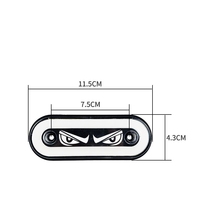 KEVANLY TRUCK050 super lumineux 12V-24V LED yeux du diable voyant d'avertissement étanche camion moyen filet rafale Flash tête de voiture nouveau