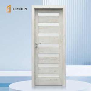 Luxury Modern <strong>Wooden</strong> Frost White Oak Contemporary Sliding <strong>Room</strong> Prehung Interior Wood Door Iron <strong>Gate</strong> <strong>Designs</strong> With Frame - Product Image 3