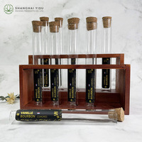 Flacons en verre transparent écologiques, bouteilles à souhaits en verre, tubes avec bouchon en liège pour bonbons, feuilles de thé, épices, allumettes
