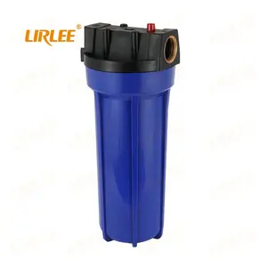 Limrlee kartrid filter air plastik 10 inci, BB PP biru besar, rumah kartrid filter air untuk perawatan filter air