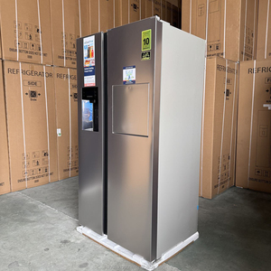 Réfrigérateur <span class=keywords><strong>double</strong></span> <span class=keywords><strong>porte</strong></span> côte à côte <span class=keywords><strong>LG</strong></span> de qualité supérieure 606L avec comptoir bar et machine à glaçons intégrée, sans givre, grande capacité - Product Image 3