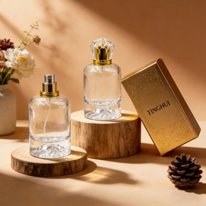 ขวดน้ำหอมแก้วใสแบบพ่น ขนาด 30 มล. 50 มล. 100 มล. รุ่น Volcano ก้นหนา พร้อมกล่อง - Product Image 3