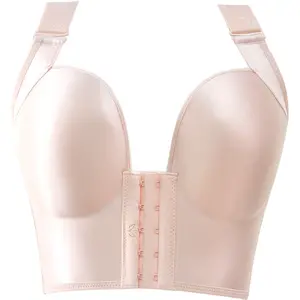 Women'S Bras Front Buckle Push Up Bra Woman No Steel Ring Anti