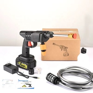 ชุดอุปกรณ์ล้างรถแบบพกพาไร้สาย แบตเตอรี่ลิเธียม ความจุสูง พร้อมถังน้ำพลาสติก สำหรับล้างรถเคลื่อนที่ - Product Image 4