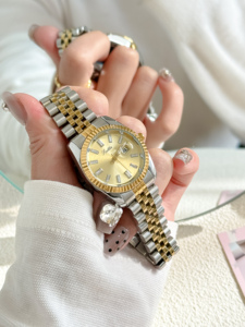 スコッティ 9570b ファクトリーセール ステンレススチール クォーツ腕時計 18mmバンド幅 合金ガラス ポインター レディースウォッチ - Product Image 5