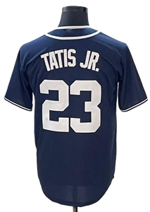 Jersey Cosido para Hombre al por Mayor 2026 San <span class=keywords><strong>Diego</strong></span> 23 # Tatis Jr. 13 # Machado 11 # Darvish <span class=keywords><strong>2</strong></span> #   Bogaerts 3 # Camiseta de Béisbol Americana Merrill - Product Image 2