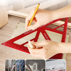 Lớn chế biến gỗ tam giác góc Cai Trị 90/<span class=keywords><strong>45</strong></span> độ đo đo inch đa chức năng hợp kim nhôm thợ mộc vuông - Product Image 5