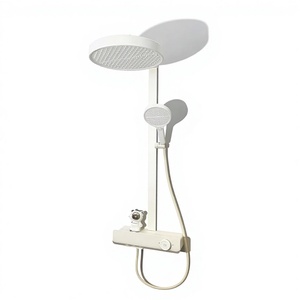 Robinet de baignoire chromé à poignée unique de haute qualité, design moderne, barre coulissante, installation facile, finition polie, jet de pluie, fonction pause, doux - Product Image 1