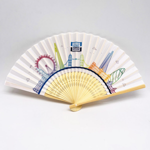 Ventilador de Mano Plegable de Tela con Logotipo Personalizado, Mini Ventilador de Mano para Mujer, Venta al por Mayor, Ideal para Bodas, Verano - Product Image 6