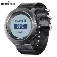 Montre Homme NORTH EDGE Étanche 50M, Montre de Luxe Sportive d'Extérieur avec Température et Altitude, Bracelet 3D pour Hommes
