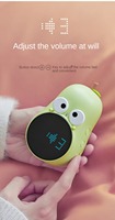 LED Digitaler Runder Wecker Niedliche Kinderuhr Nachttisch-Countdown-Timer Schlummermodus USB-Aufladbar Touch-Steuerung Schlafzimmer & Büro