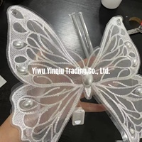 Ins Style Papillon Avec Led Lumières Décoration De Gâteau Diy Populaire De Mariage Anniversaire Gâteau Topper