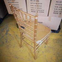 Chaises de mariage Chiavari en résine, empilables, démontables et assemblables, vente en gros d'usine