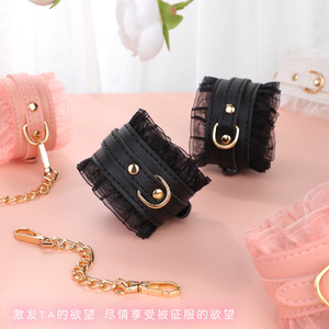 Pinksm - Esposas Eróticas de Encaje, Ataduras para Piernas, Estilo Soft Girl, Instrumentos de Bondage y Restricción, Disciplina y Dominación - Product Image 3