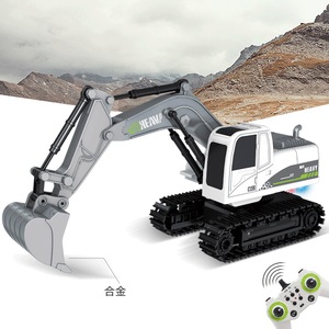 Nuovo stile in lega di RC autocarro in lega tecnica di ingegneria del veicolo <span class=keywords><strong>escavatore</strong></span> 2.4G RC costruzione camion giocattoli per bambini - Product Image 4