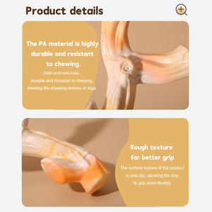 Juguete Masticable Resistente <span class=keywords><strong>para</strong></span> <span class=keywords><strong>Perros</strong></span> Mordedores Agresivos, Palo <span class=keywords><strong>de</strong></span> Dentición Grande y Resistente <span class=keywords><strong>de</strong></span> Nailon y Goma con Sabor, Juguete <span class=keywords><strong>de</strong></span> Hueso <span class=keywords><strong>de</strong></span> Nailon - Product Image 6
