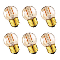 Ampoules LED à filament mini à prix réduit, ampoule Edison, lampe à filament LED E27 E26 CE, ampoules de remplacement pour bureau, lumières de Noël, 80 360 degrés 350
