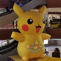 Globo inflable modelo de publicidad personalizada para promoción gigante Pikachu inflable de dibujos animados poke Mon para evento