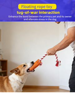 Floating Canvas Dog Tug Toy with Cotton <b>Rope</b> Interactive Chew Toy for Water Play Tug of War & Teeth Cleaning - Product Image 4