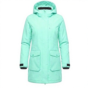 Veste d'hiver personnalisée tendance de haute qualité avec fermeture éclair, couleur vert menthe, en duvet, avec fermeture éclair intégrale - Product Image 1