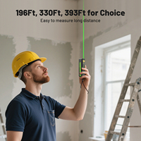 Huepar S60G/S100G/S120G-BT télémètre Laser à lumière verte mesure Laser Rechargeable numérique avec application Bluetooth