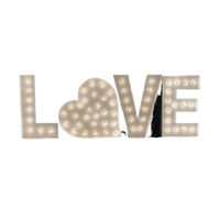 Lettres lumineuses LED en forme de cœur LOVE, enseigne lumineuse en alphabet, décoration personnalisée pour fête, mariage, événement