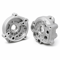 Couverture d'extrémité de compresseur de réfrigération en aluminium moulé sous pression ADC12, avec passages d'air de précision et composants multi-axes usinés par CNC