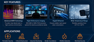 Telecamera Termica <span class=keywords><strong>IP</strong></span> di Rete ad Alta Risoluzione 384x288-1280x1024 Pixel <50mK Display 1440x1080 per Sicurezza e Industria - Product Image 4